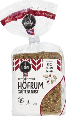 Sigdal hrökkbrauð með höfrum - Glútenlaust
