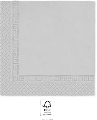 Silfur servíettur 33×33 20st (12)