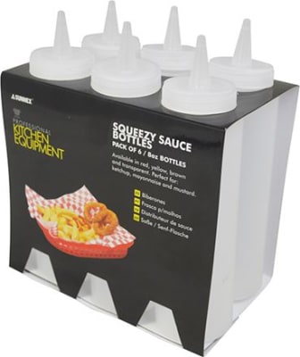 Skvísa 8 oz. glær 6 í pakka