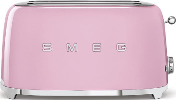 Smeg Brauðrist 4 sneiða Bleik