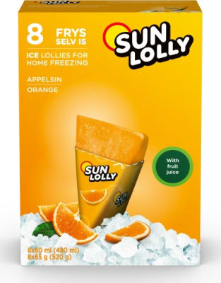 Sun Lolly Appelsínu 8x60ml