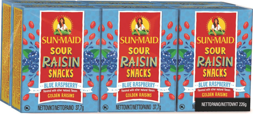 Sun Maid Sour Raisin snack Blue Raspb. 6×37,7g(24)