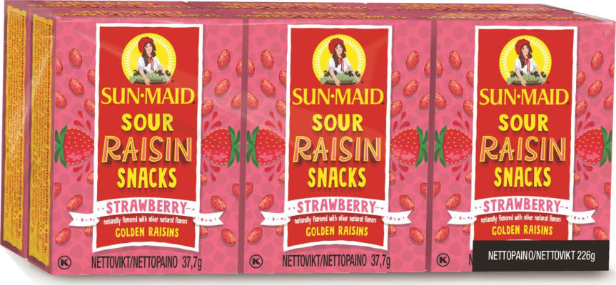 Sun Maid Sour Raisin snack Strawberry 6×37,7g (24)