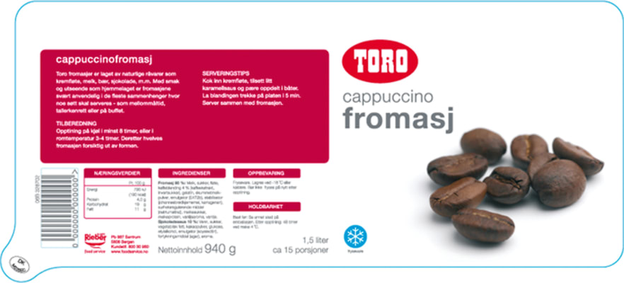 Toro Cappuccinofrómas 1,5L – 15 skammtar (8)