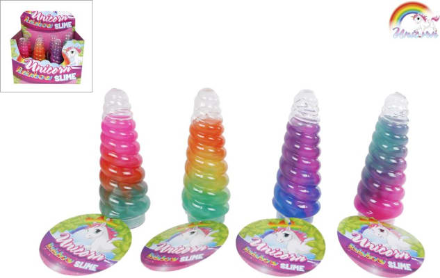 Unicorn Slime Multi 115gr 14cm. Displ-12