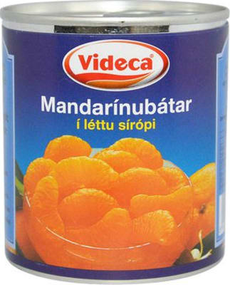 Videca Mandarínubátar létt síróp 12x312g