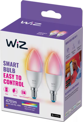 WIZ Kertapera 40w E14 RGB 2Pack