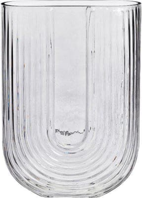 Wurm Blómavasi gler h:23cm grey