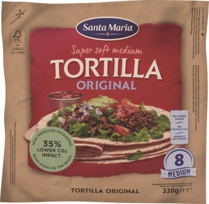 Soft Tortilla Original 8-Pack 320g