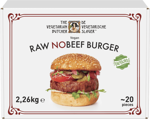 The Vegetarian Butcher Raw NoBeef Burger 1&#215;2,26kg(20x113g)