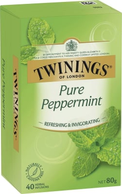 TWININGS PEPPERMINT 2X80S