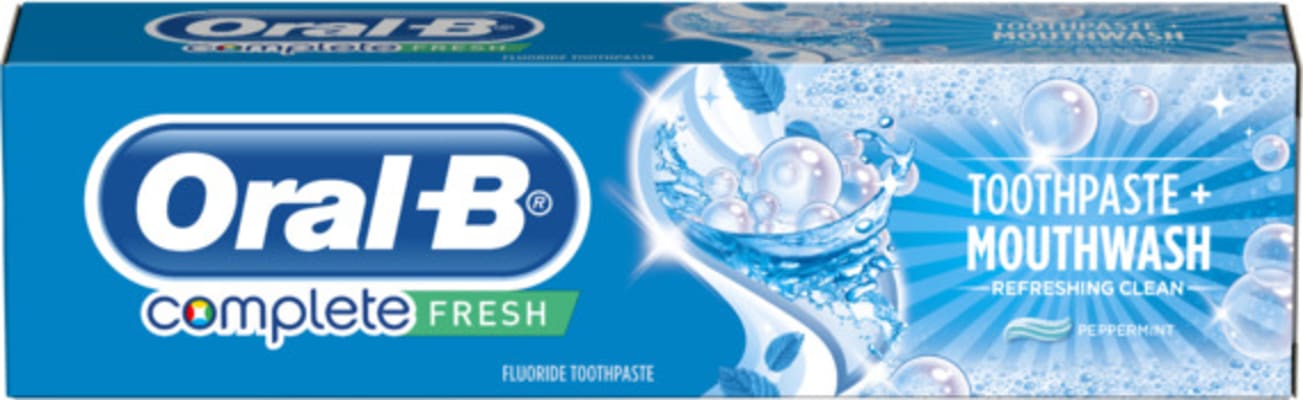 Oral-B Toothpaste Complete Mouthwash+Whitening 100ml