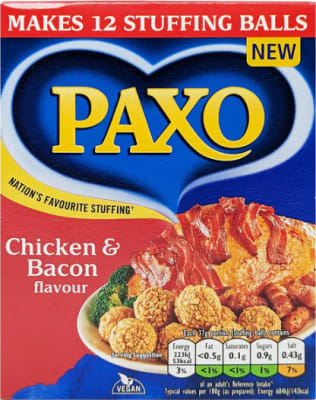 Paxo chicken & Bacon stuffing 170g