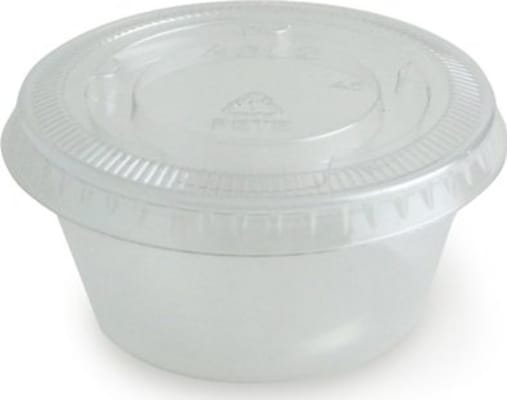 Plastbox lok fyrir 3oz/4oz 100 stk/pk (25 pk/ks)