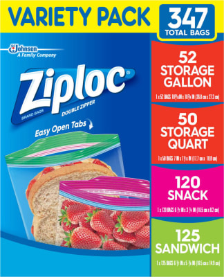 ZIPLOC FREEZER VARIETY 347 pack 