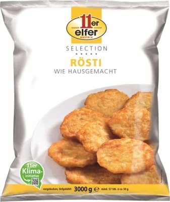 11er rösti kartöflur c.a. 50g 2x3kg