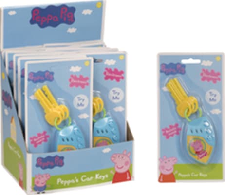 Peppa Pig Bíllyklar 10cm. Displ-12