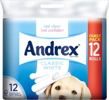 Andrex salernispappír 3×12 rúllur