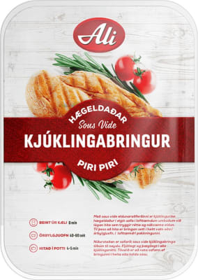 Ali eldaðar bringur piri piri ca. 450 gr