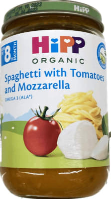 Hipp spaghetti og tómat 220 gr