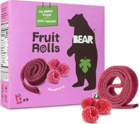 Bear fruit rolls raspberry 5x20 gr