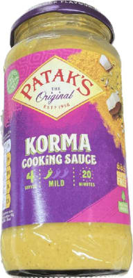 Patak's sósa korma 450 gr