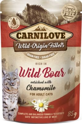 Carnilove Cat pouch Wild Boar w/ Chamomile 85g