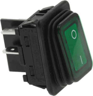 GEV Rocker switch mounting measurem 30x22 green