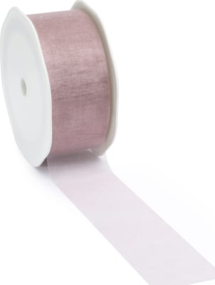 25mtr.VOILE Borði 38mm. Old Rose