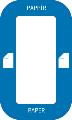 Flokkunarlímmiði Pappír 300x180mm