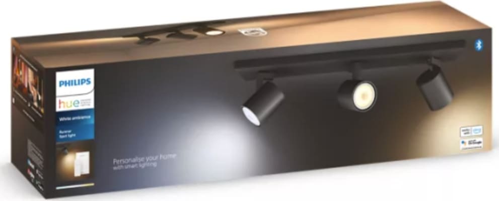 HUE Runner 3x5.5W Svartur M/Fjarstýringu