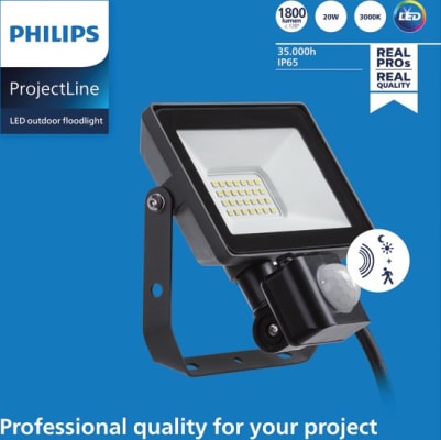 Projectline Floodlight 20W 3000K 4500lm Sensor