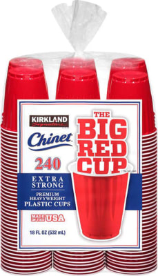 KS/CHINET 18OZ RED CUPS