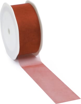 25mtr.VOILE Borði 70mm. Warm Red
