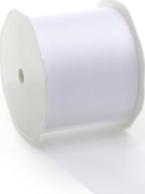 25mtr.VOILE Borði 70mm. White