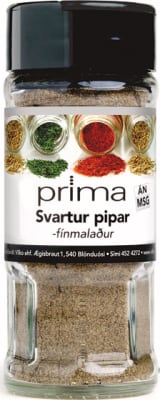 Svartur pipar fínmal 40g *10 glös