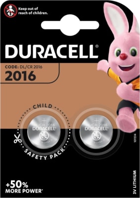 Duracell CR2016 2stk - 3V Lithium Coin