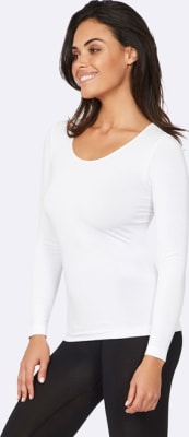 Boody Long Sleeve Top White XL