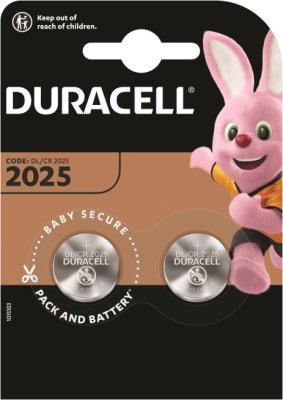 Duracell CR2025 2stk - 3V Lithium Coin