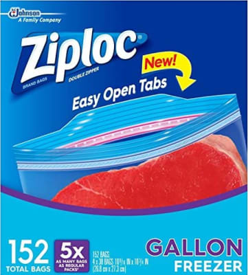 ZIPLOC FREEZER GALLON 152 bags