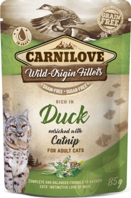 Carnilove Cat pouch Duck w/ Catnip 85g