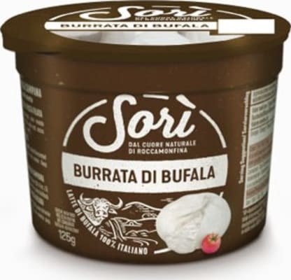 Burrata ostur di latte di Bufala 125g x 12 í ks frost