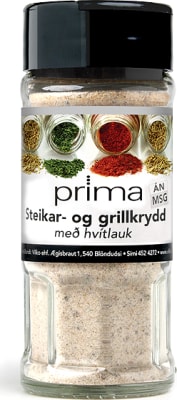 Steikar & Grillkrydd m/hvítlauk 70g *10 glös