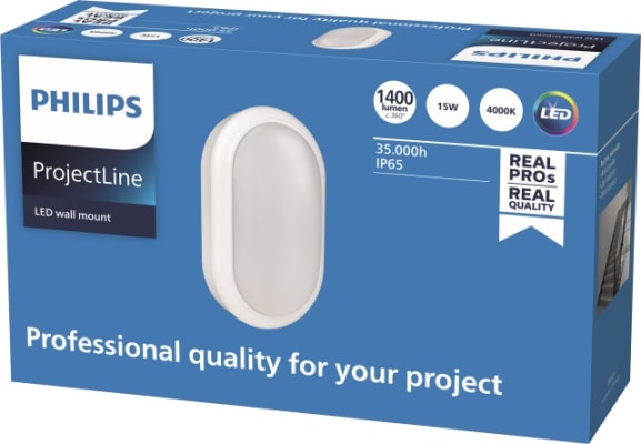 Projectline Wall lamp Oval 1400lm 4000K IP65