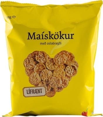 Maískökur með Ostakryddi, 50 gr 10 pk/ks