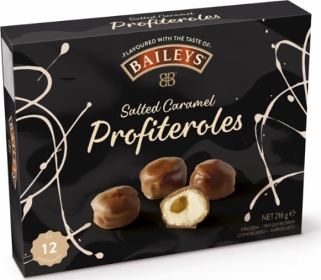 Baileys salted caramel profitroles 216g