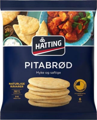 Hatting Pitubrauð Fín 6 stk 16 pk/ks