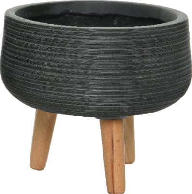 Decoris-Pottur á viðarfótum Liam28cm