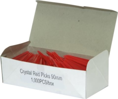 Crystal spjót/Rautt 1000stk