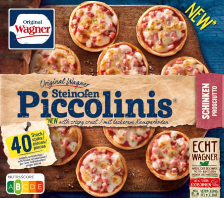 Piccolinis mini pizzur skinka 40stk